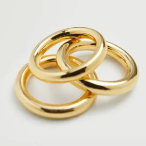 Golden Petal Gold Drop Earrings